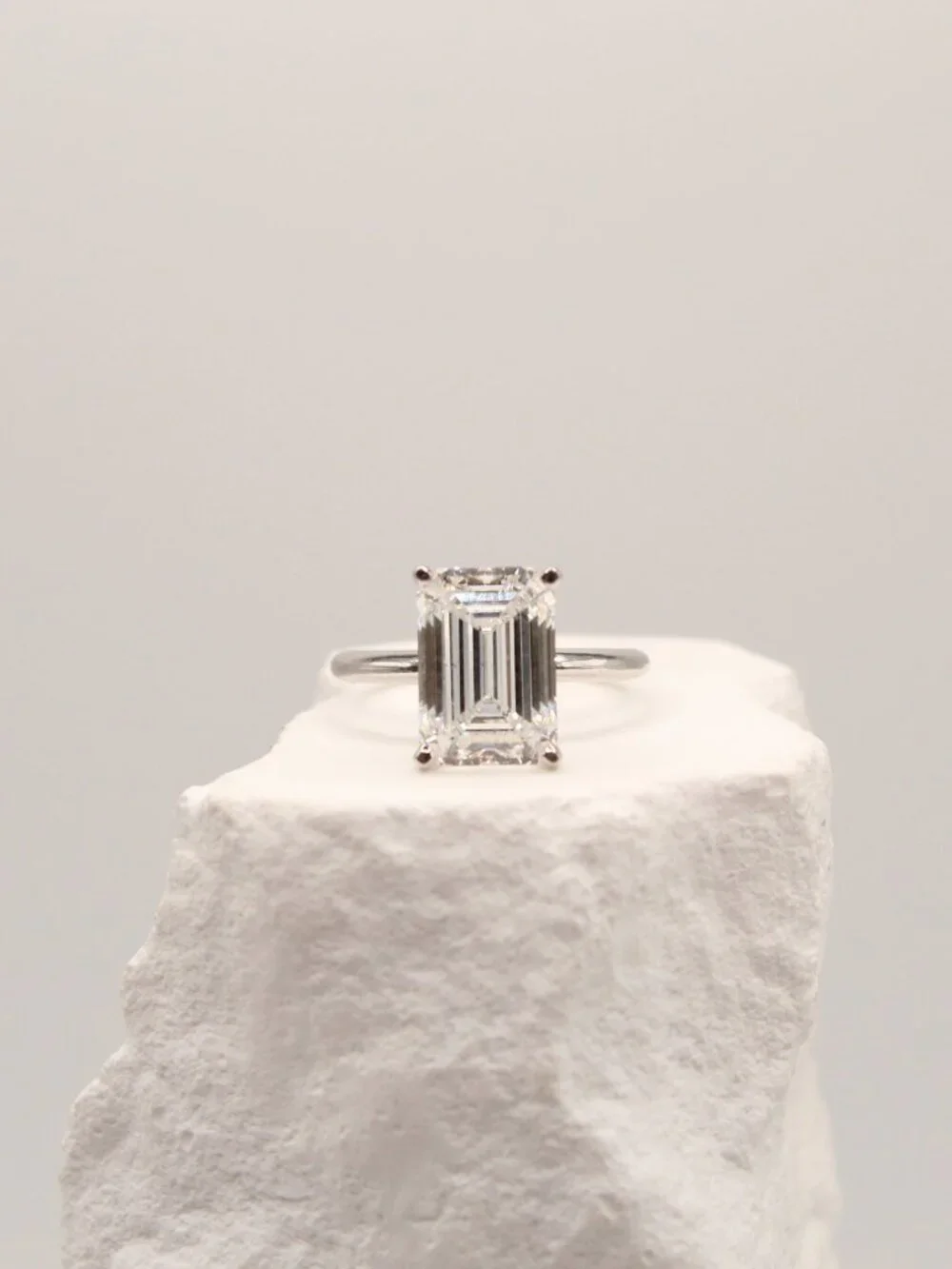 Emerald Cut Solitaire Ring